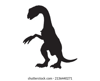 Therizinosaurus  , dinosaur on isolated background .