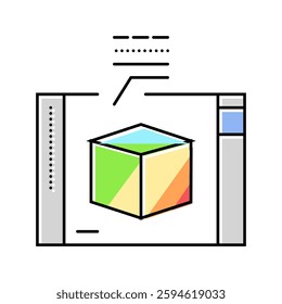 thermal analysis materials engineering color icon vector. thermal analysis materials engineering sign. isolated symbol illustration
