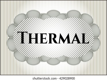 Tarjeta térmica con bonito diseño