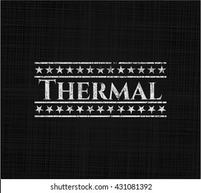 Thermal chalk emblem