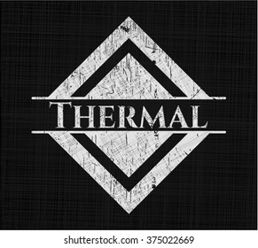Thermal with chalkboard texture