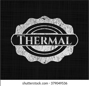 Thermal with chalkboard texture