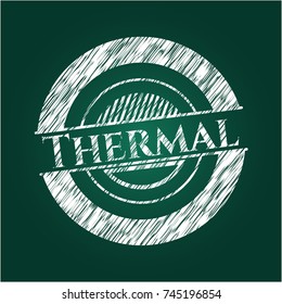 Thermal with chalkboard texture