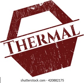 Thermal grunge stamp