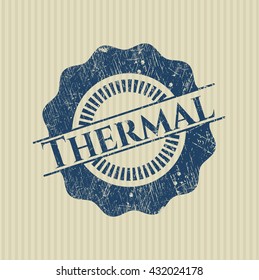 Thermal grunge stamp