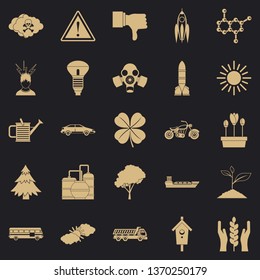 Thermal icons set. Simple set of 25 thermal vector icons for web for any design