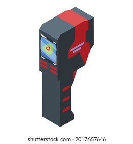 Icono de análisis de imágenes térmicas. Isométrico del ícono del vector del análisis de imágenes térmicas para el diseño web aislado en fondo blanco