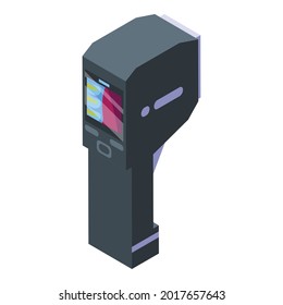 Thermal imager detection icon. Isometric of thermal imager detection vector icon for web design isolated on white background