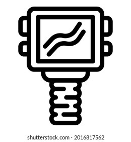 Thermal imager device icon. Outline thermal imager device vector icon for web design isolated on white background