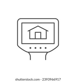 Thermal imager line outline icon