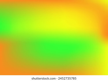 Thermal imager vibe. Neon spots orange lime yellow herb poster design. Apricot green azure background. Holiday wallpape for wedding greeting social media bookmark covers prints fons ads presentation. 