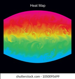 Thermal imaging heatmap pattern abstract design  heat loss inspection  Vector illustration