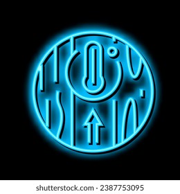 thermal insulation floor neon light sign vector. thermal insulation floor illustration