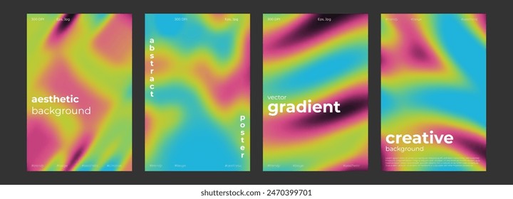 Thermal map abstract gradient cold and warm color background with infrared blurred pattern. Retro faded acid neon social media poster, stories highlight templates for digital marketing for stories.