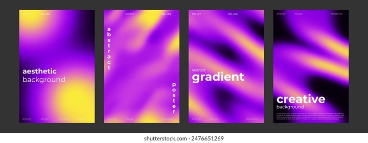 Thermal map abstract gradient cold and warm color background with infrared blurred pattern. Retro faded acid neon social media poster, stories highlight templates for digital marketing for stories.