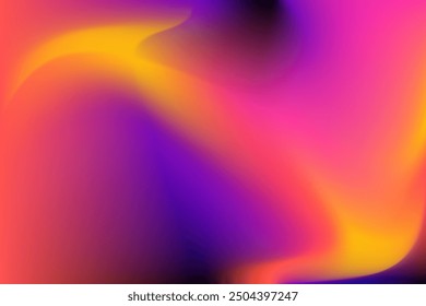 Thermal map abstract gradient cold and warm color background with infrared blurred pattern. Retro faded acid neon social media poster, stories highlight templates for digital marketing for stories.