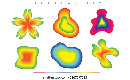 thermal map  heat map  abstract forms
