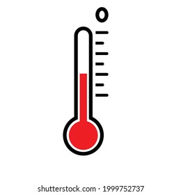 Thermal Measuring. Thermometer Degree. Infrared Thermometer. Flat Design Medical Icon For Any Purpose.