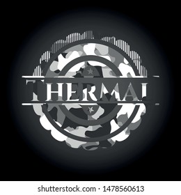 Thermal on grey camo pattern
