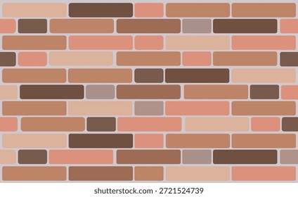 Thermal panel for brickwork. Vector art illustration