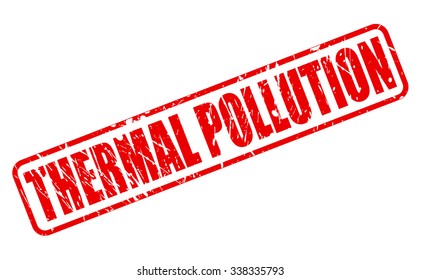 THERMAL POLLUTION red stamp text on white