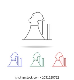 thermal power plant icon. Elements in multi colored icons for mobile concept and web apps. Icons for website design and development, app development on white background