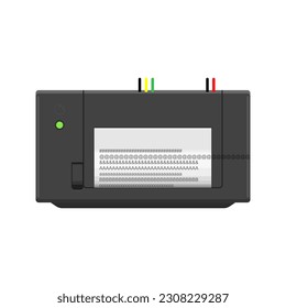 Thermal Printer Vector Illustration - Showcasing the Elegance and Efficiency of Thermal Printing Technology in a Striking Visual Representation