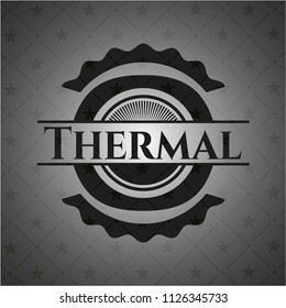 Thermal realistic black emblem