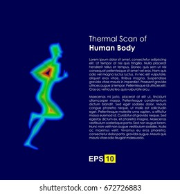 Thermal scan of human body