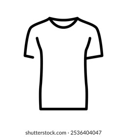Thermal T-shirt black line icon. Thermo clothing. Editable stroke.