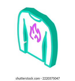 thermals motorcycle isometric icon vector. thermals motorcycle sign. isolated symbol illustration