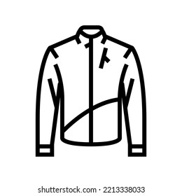 thermals motorcycle line icon vector. thermals motorcycle sign. isolated contour symbol black illustration