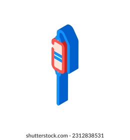 thermistor electronic component isometric icon vector. thermistor electronic component sign. isolated symbol illustration