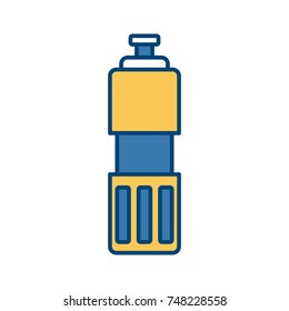 Thermo bottle isolated