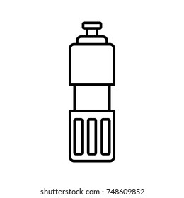 Thermo bottle isolated