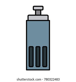 Thermo bottle isolated
