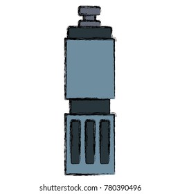Thermo bottle isolated