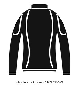 Thermo clothes icon. Simple illustration of thermo clothes vector icon for web design isolated on white background