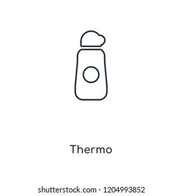 Thermo concept line icon. Linear Thermo concept outline symbol design. This simple element illustration can be used for web and mobile UI/UX.