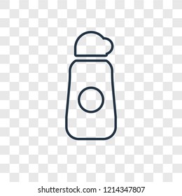 Thermo concept vector linear icon isolated on transparent background, Thermo concept transparency concept in outline style