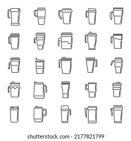Thermos Icon Vector, Thermos, Camping, Cup PNG and Vector with Transparent  Background for Free Download