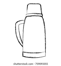 Thermo drink bottle icon vector illustration graphic design