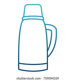 Thermo drink bottle icon vector illustration graphic design