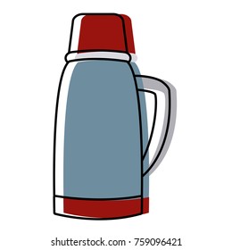 Thermo drink bottle icon vector illustration graphic design