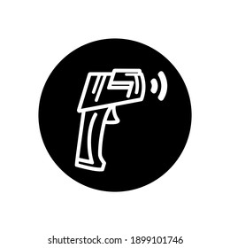 vector de icono de imagen de arma térmica