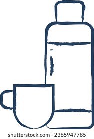 Thermo hand drawn vector illustration