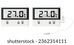 thermo hygrometer used determine humidity, measure temperature and humidity at the same time.To know the humidity and temperature levels in environment in room or area. to control and measure record