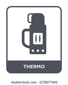 thermo icon vector on white background, thermo trendy filled icons from Camping collection, thermo vector illustration
