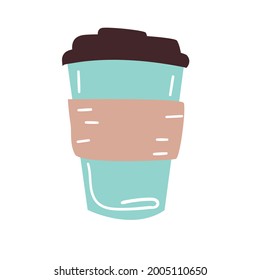 Thermo mug, great design for any purposes. Vector illustration