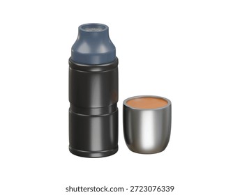 Thermo Tea Icono 3D Ilustración Render